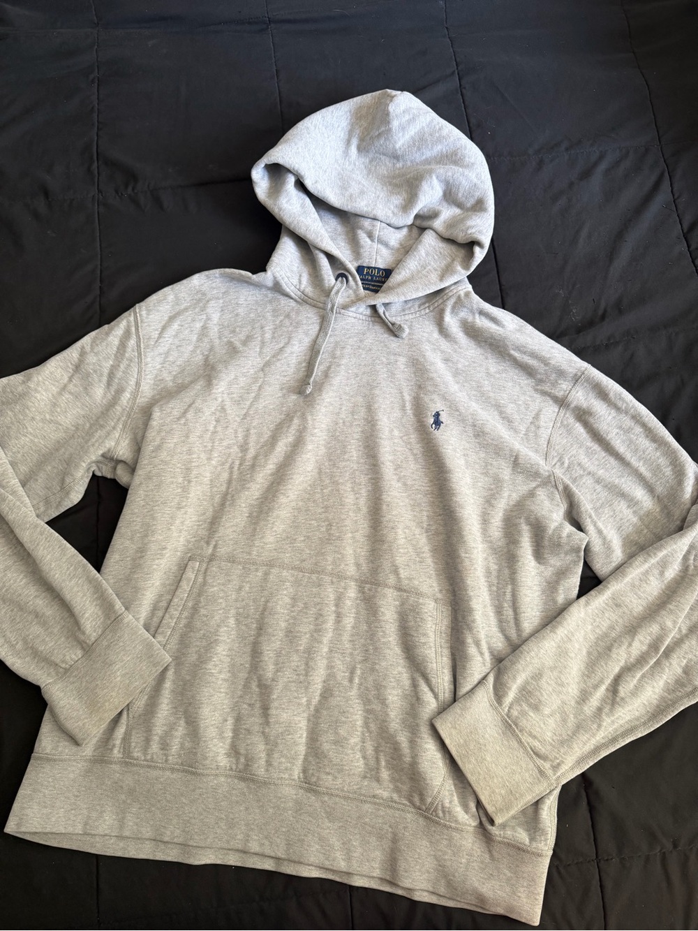 Polo by Ralph Lauren Light Gray Hoodie with Navy Pony